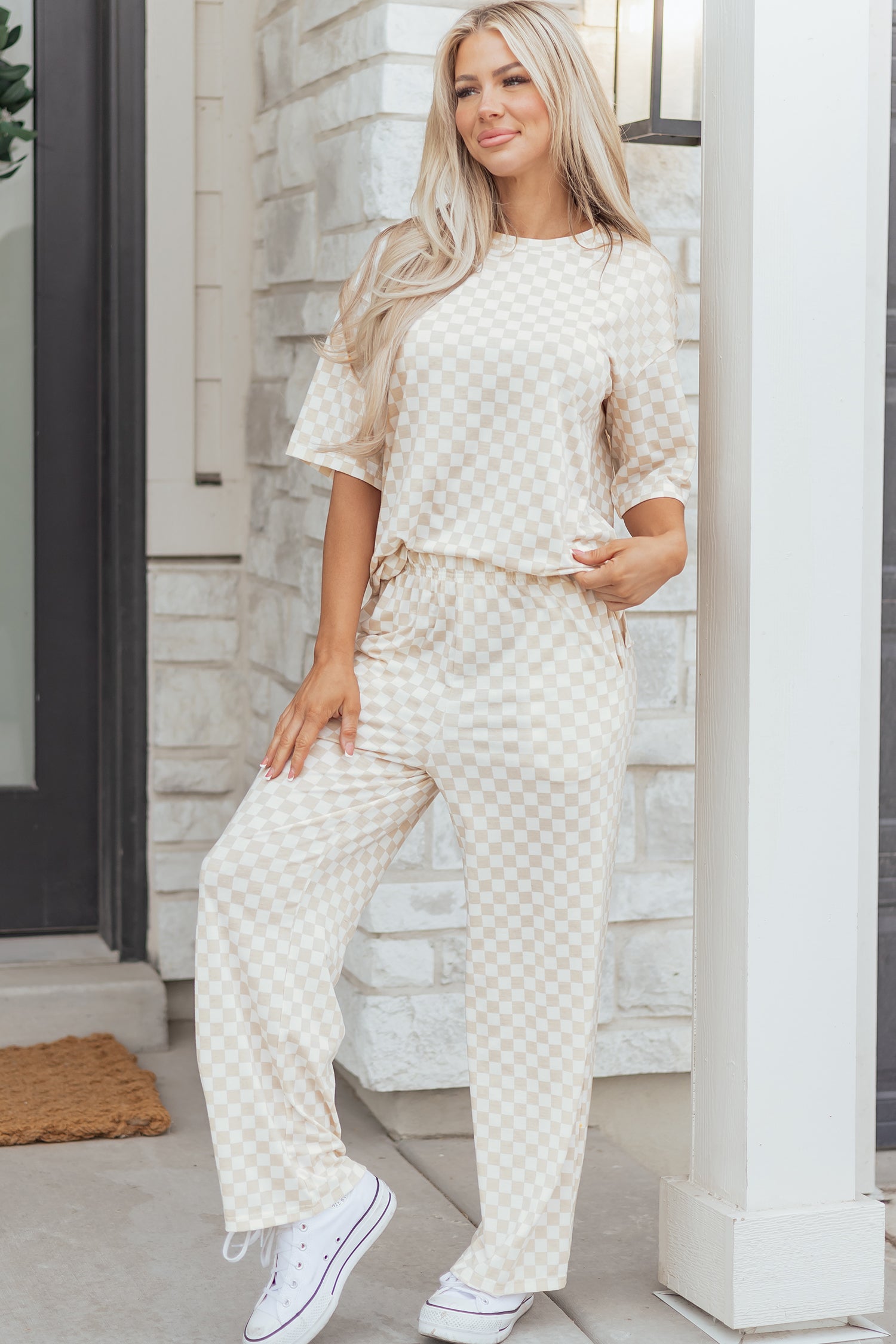 Everything In Check 2pc Lounge Set