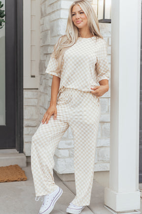Everything In Check 2pc Lounge Set