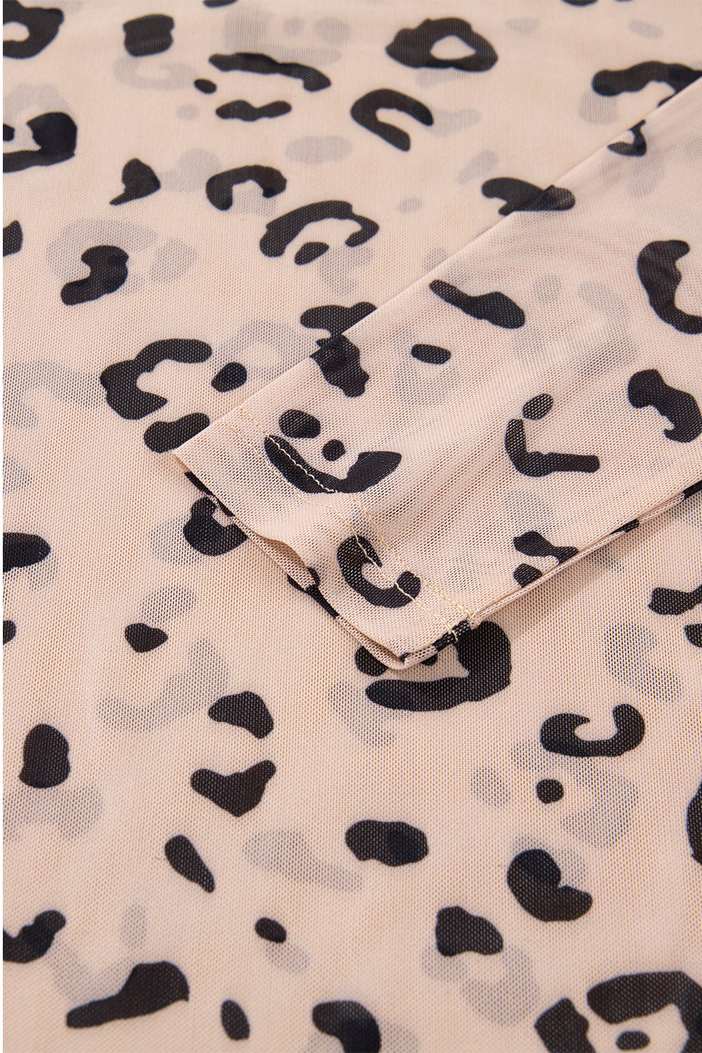 Wild Thing Mock Neck Sheer Mesh Bodysuit