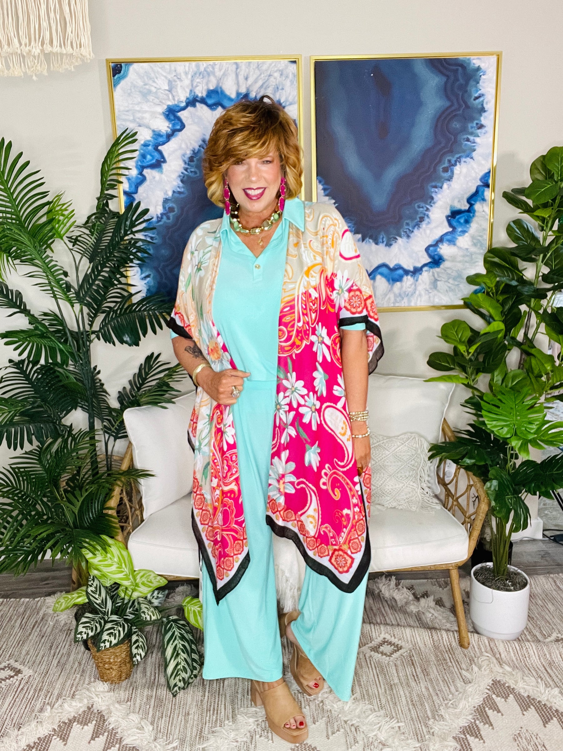 Lovely And Free Kimono - OT176RD