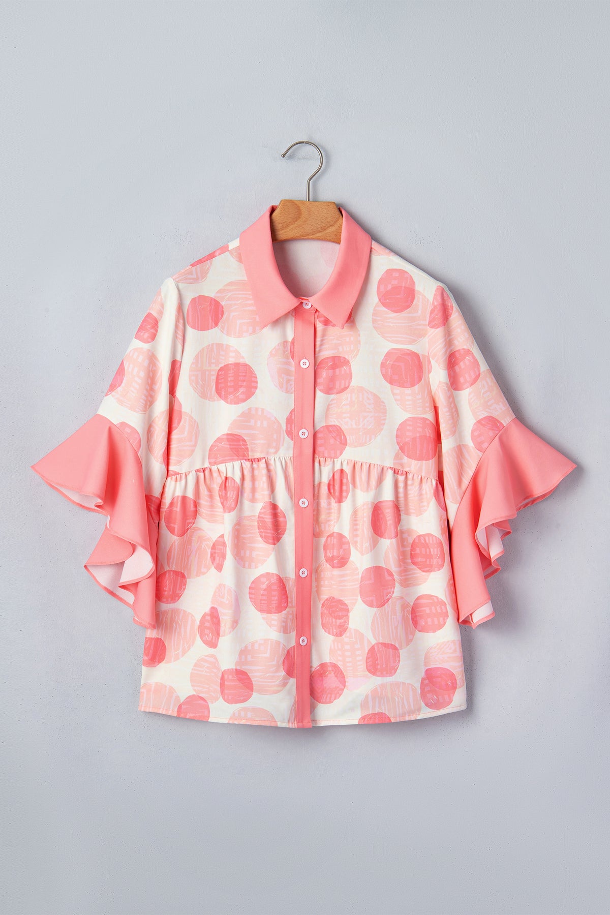 Glamour Girl Pink Polka Dot Top