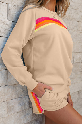 Match Made In Heaven Apricot Pullover and Short Set