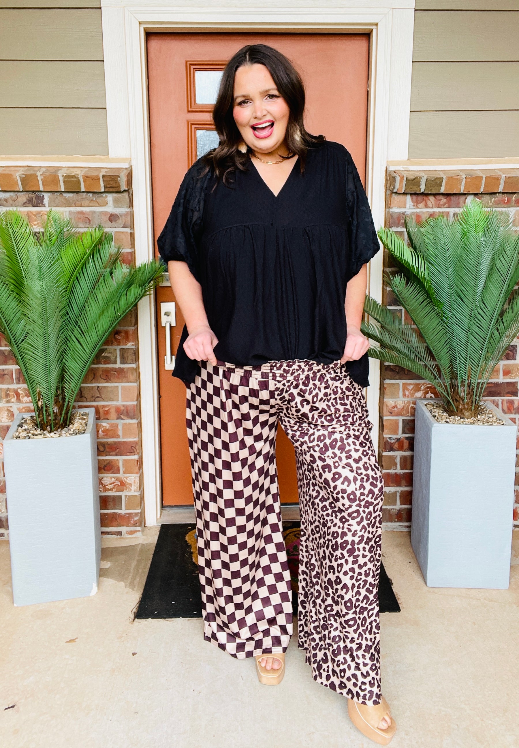 Sweet Whimsy Black Top - S695BK