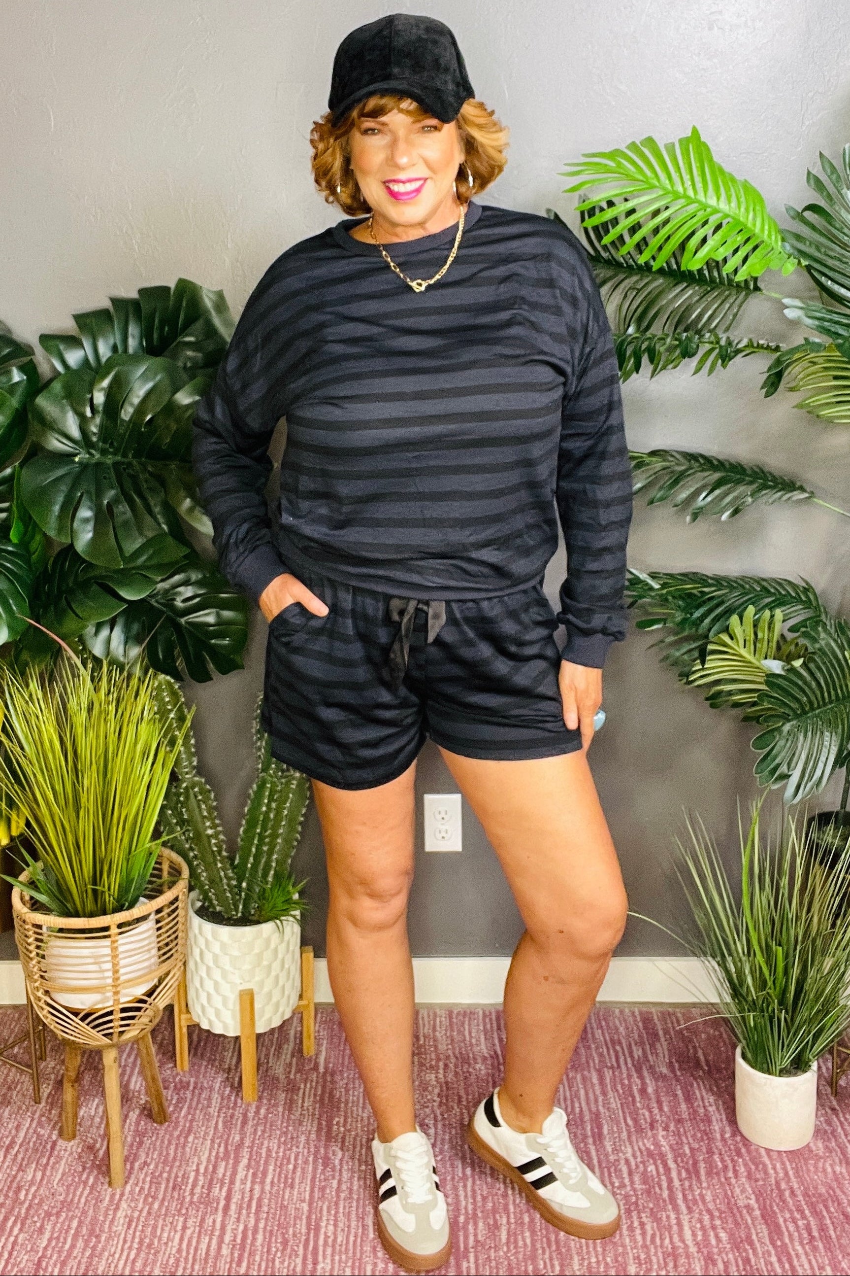 Set On Point Tops And Short Set