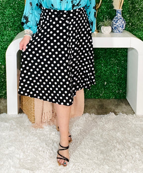 All Class Polka Dot Skirt - SK001BW