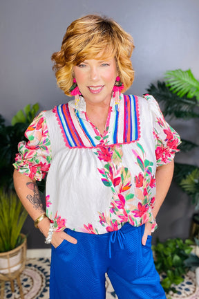 Too Cute To Handle Rose Top - S712RO