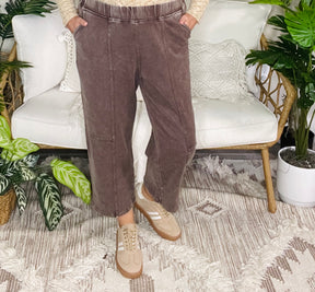 Out The Door Mineral Wash Barrel Pants