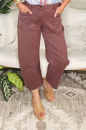 Rustic Charm Ankle-length Barrel Jeans
