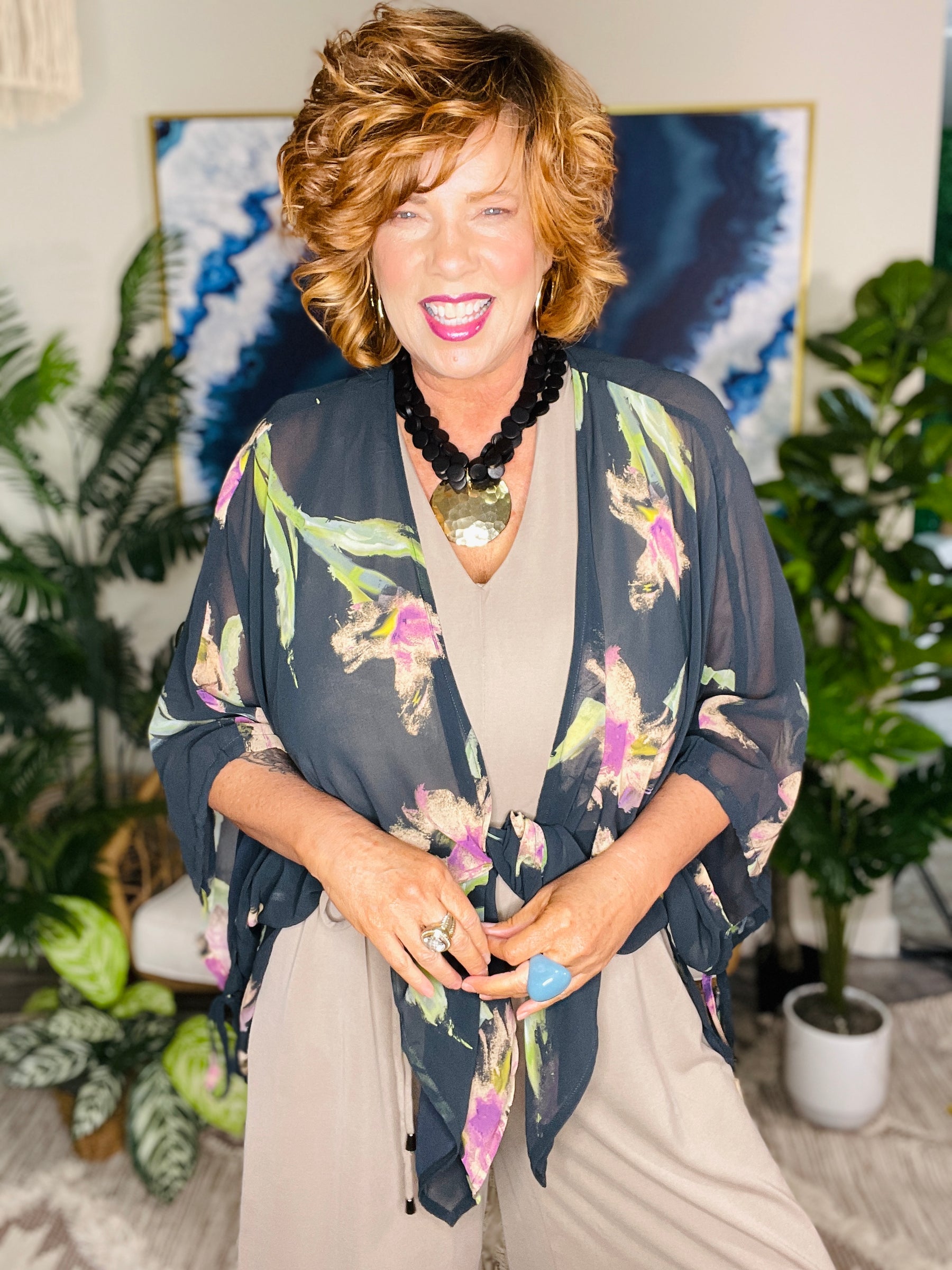 Hello Lovely Kimono - OT149BK