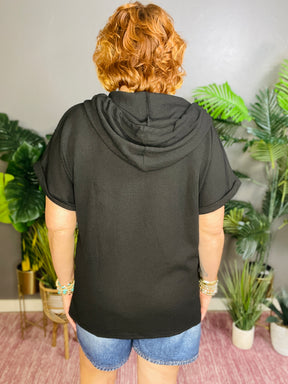 Easy Going Waffle Knit Hooded Top (5 Colors)