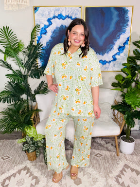 Citrus Coast Top And Pant Set - SET055BG