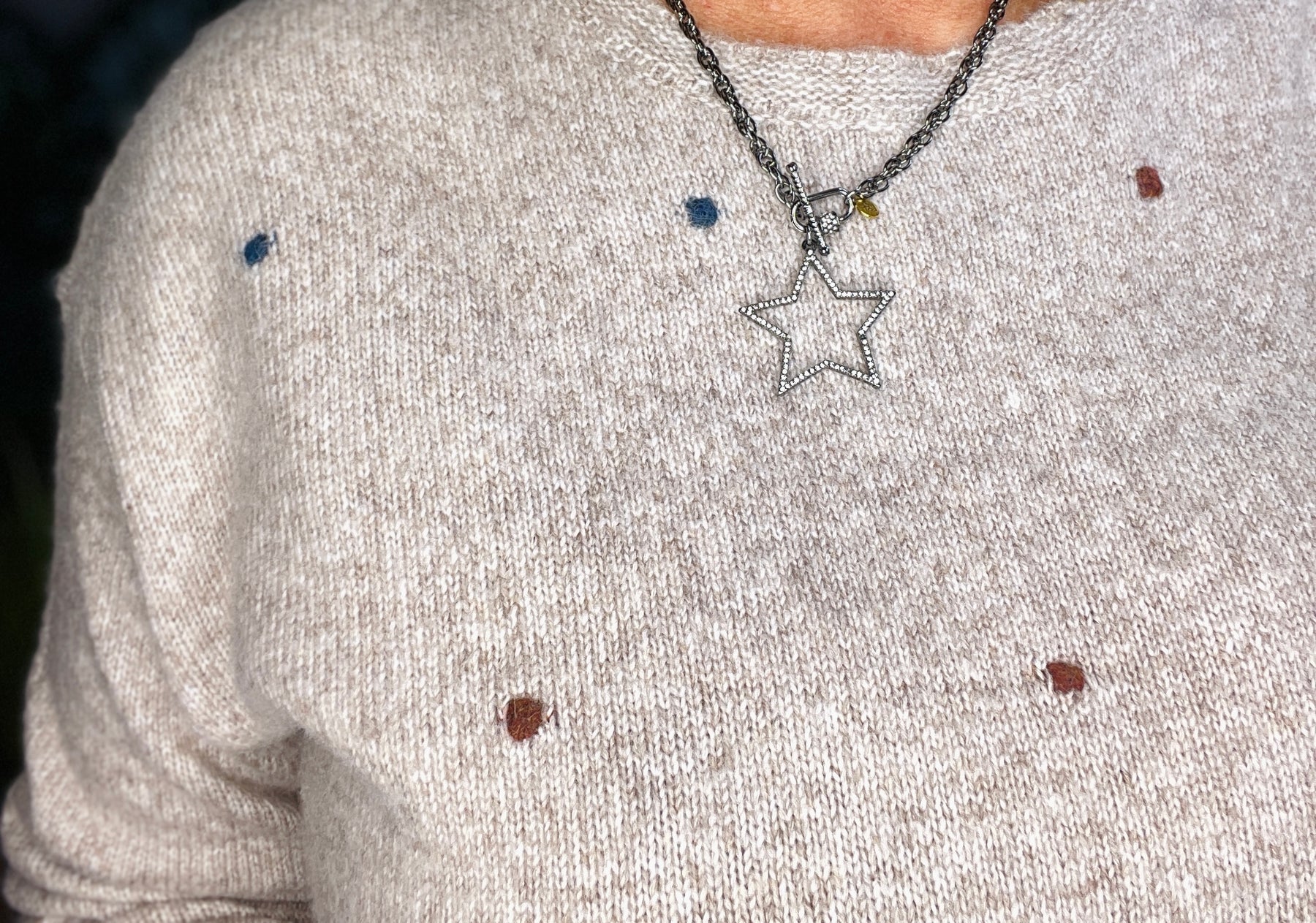 Crisp Cool Morning Shoulder Sweater