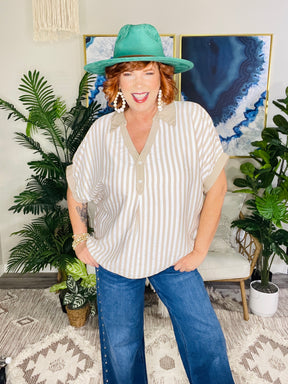 Just My Stripe Top - S999LA