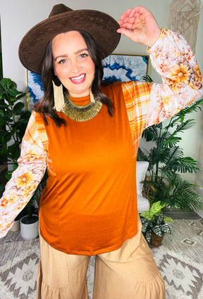 Harvest Blooms Top - YF009MU