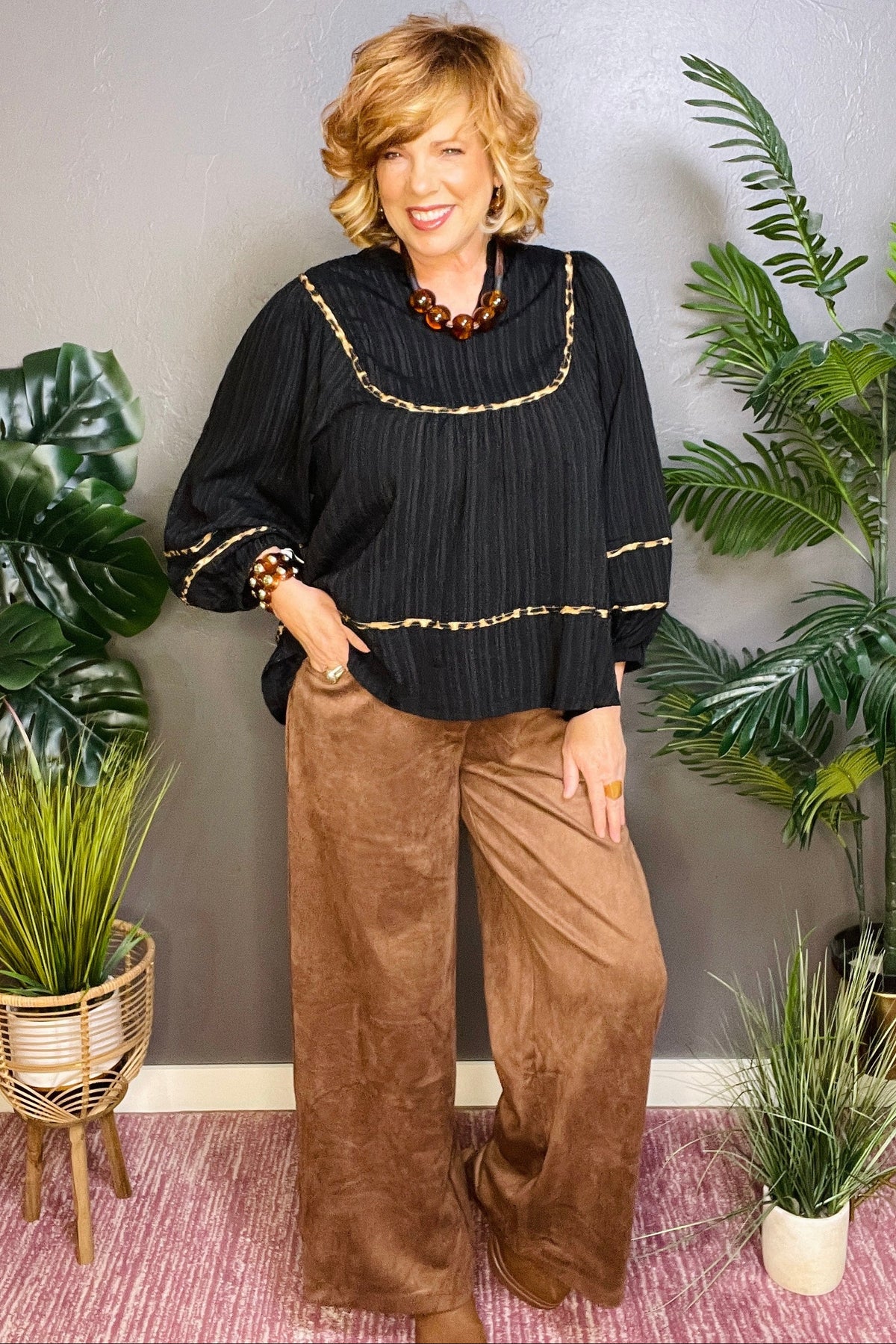 Trim It up Top - S092BK