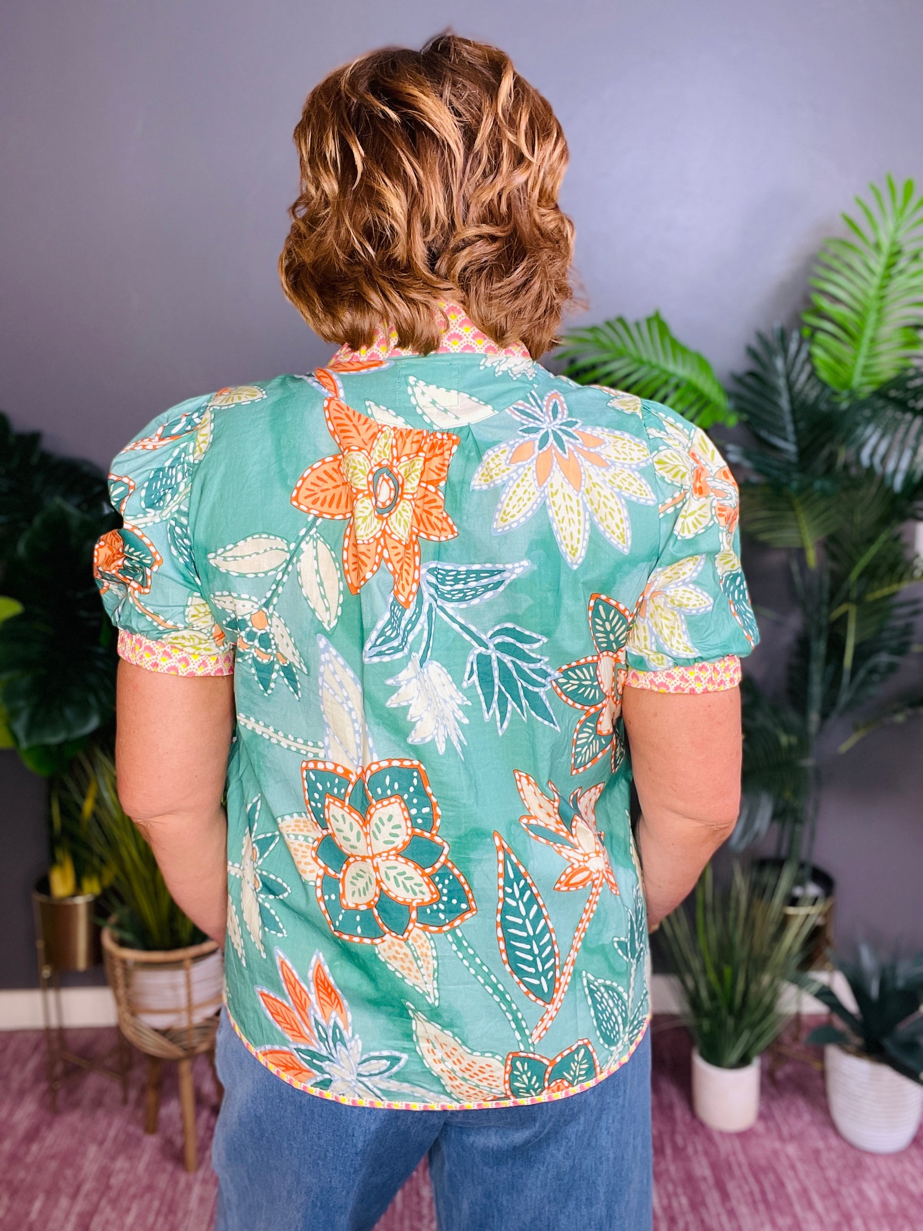 Meet Your Destiny Abstract Print Top