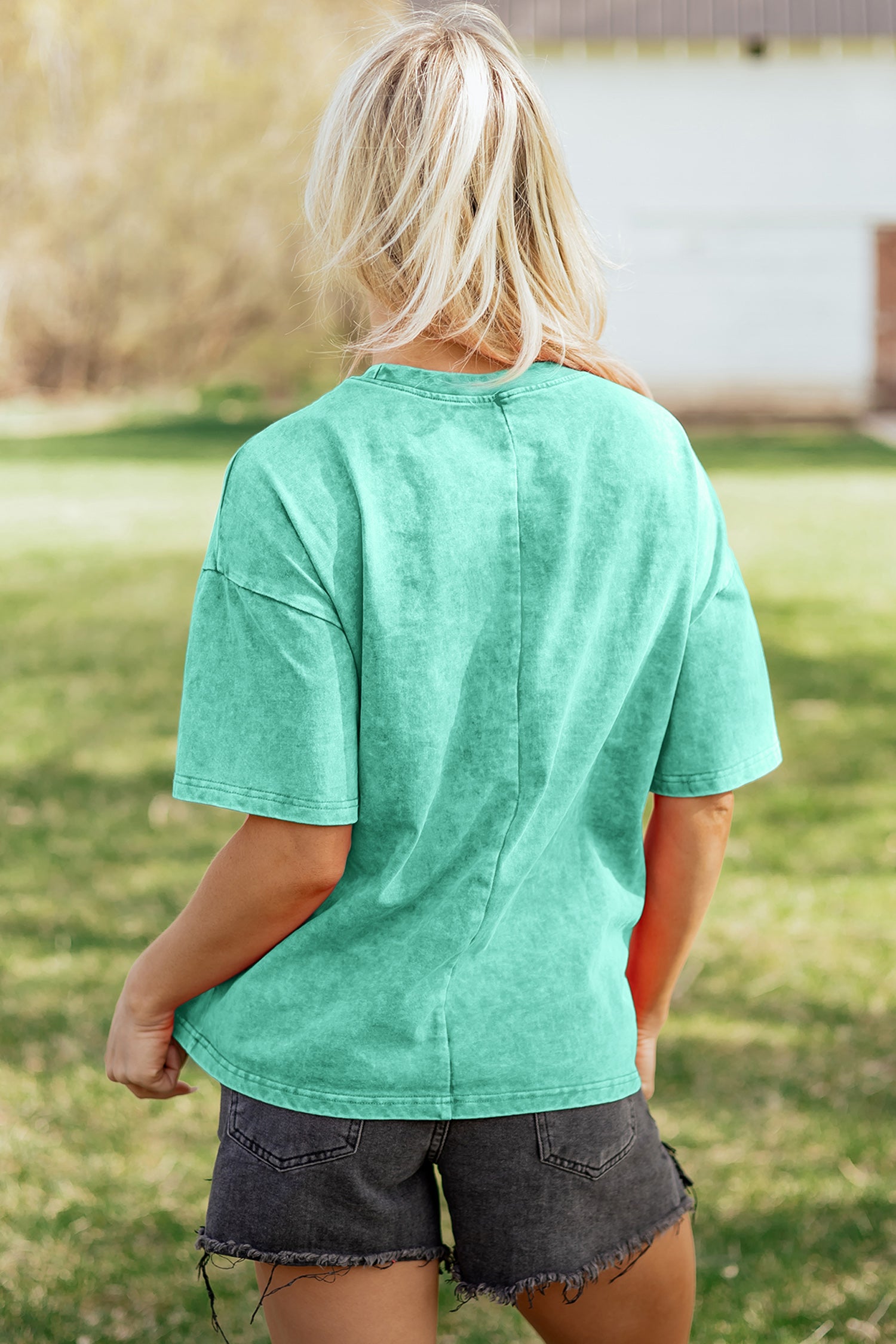 Casual And Cute Mineral Washed Top (3 Colors)