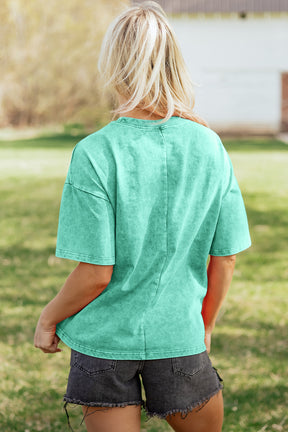 Casual And Cute Mineral Washed Top (3 Colors)