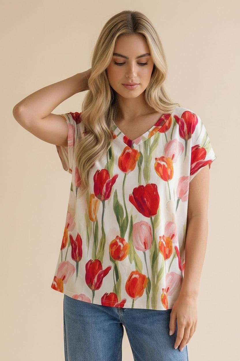 Tiptoe Through The Tulips Top - S726MU