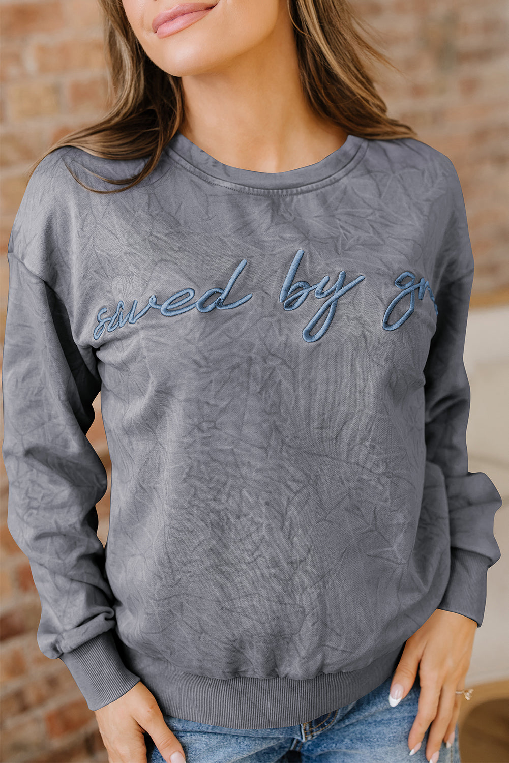 Saved By Grace Mineral Wash Top (5 Colors)