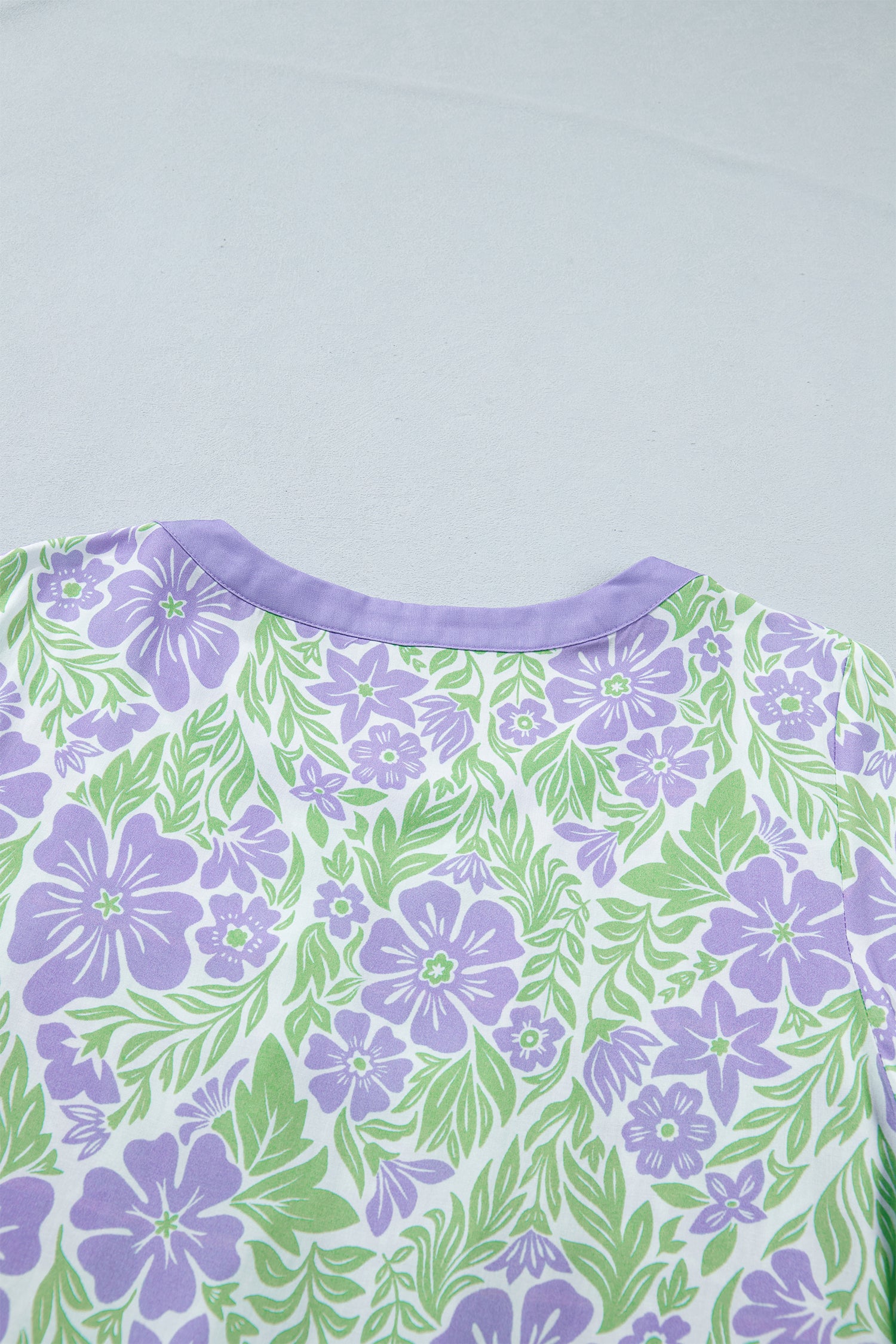 Made You Look Purple Floral Print Top