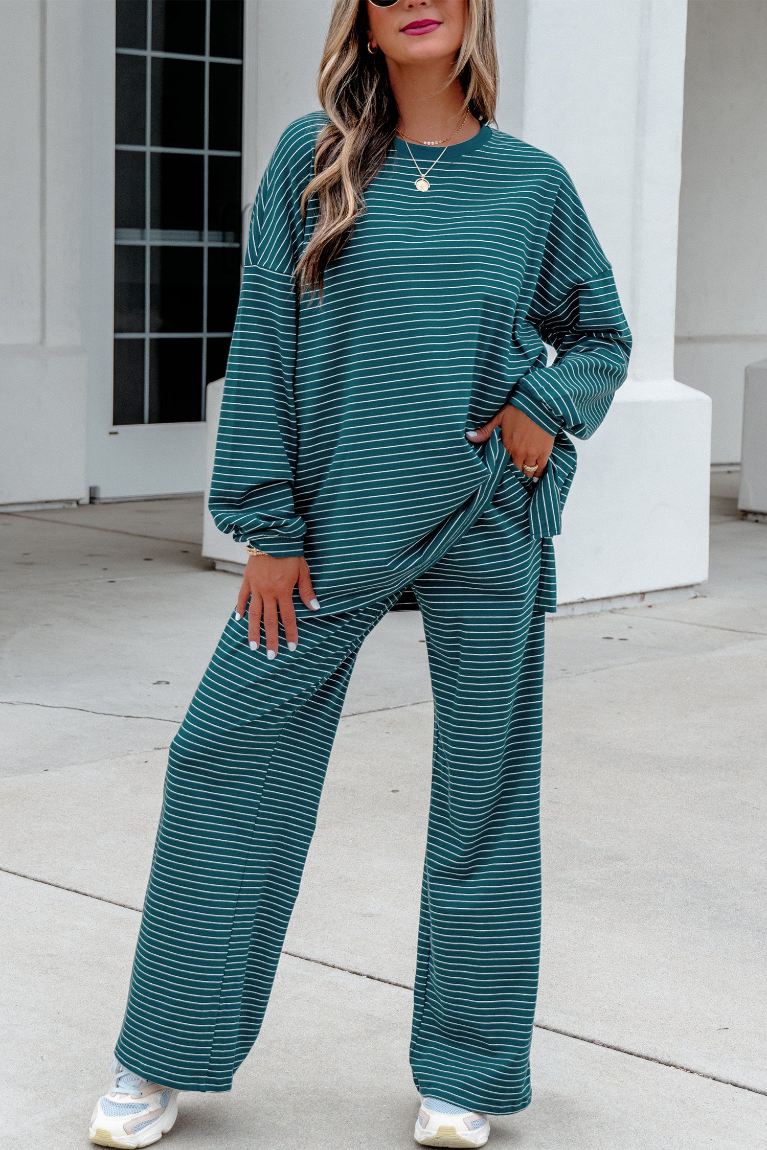 On My Own Time Top And Pant Set