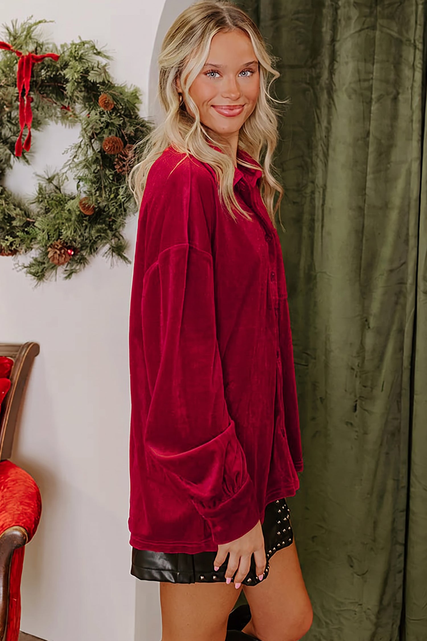 Velvet And Mistletoe Top