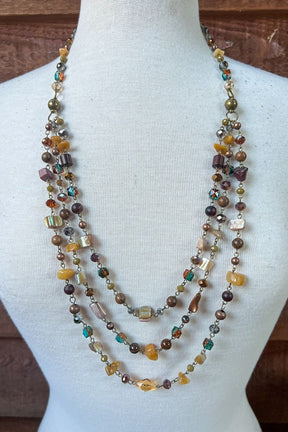 Multi Color Strand Necklace - N008MU