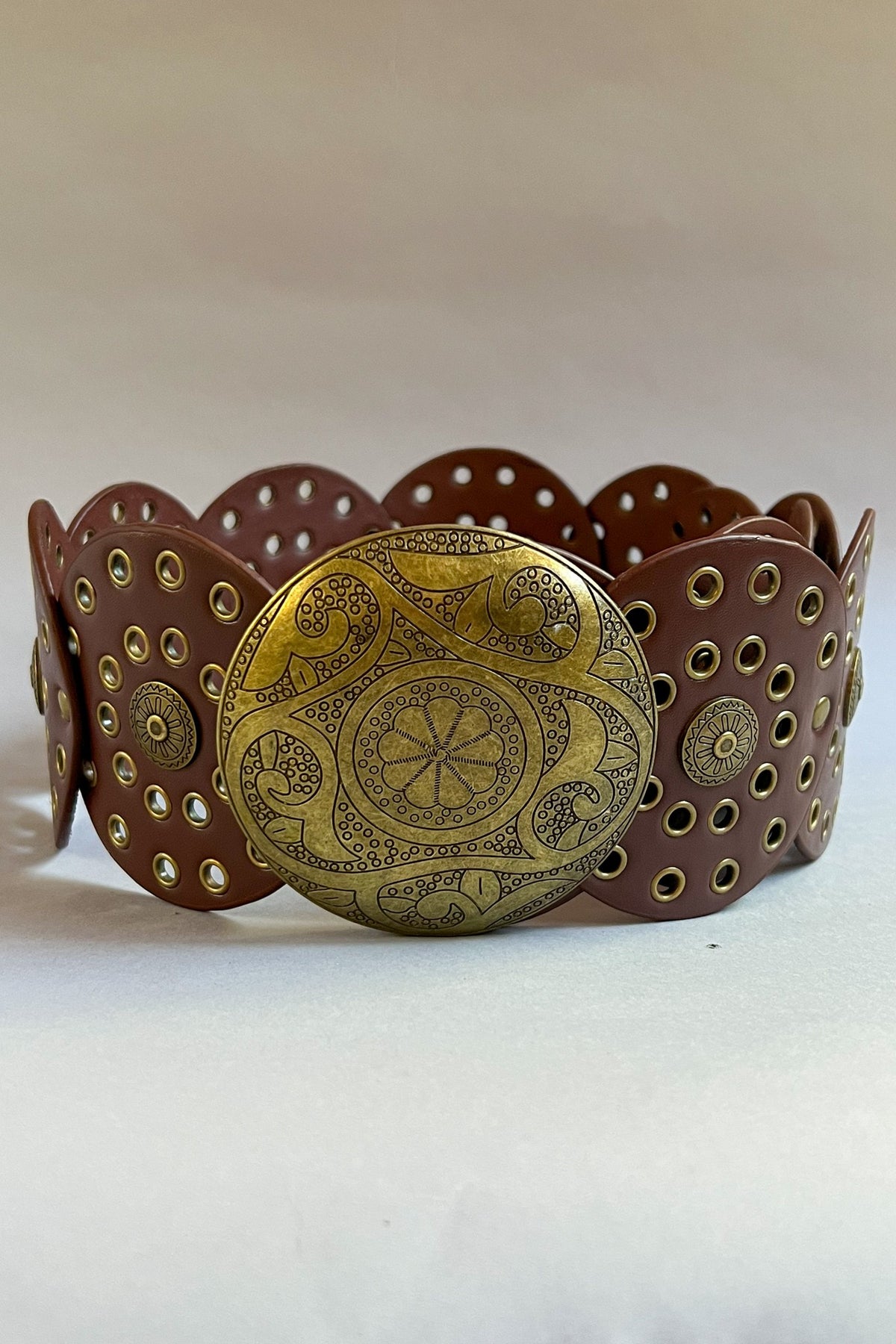 Brown Disk Belt - BE008BR