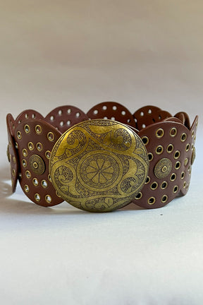 Brown Disk Belt - BE008BR