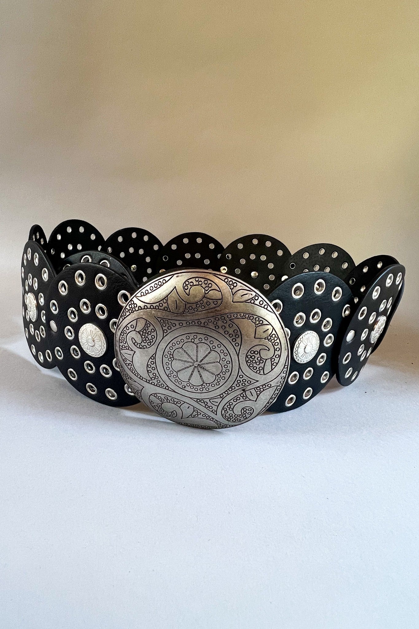 Black Disk Belt - BE007BK