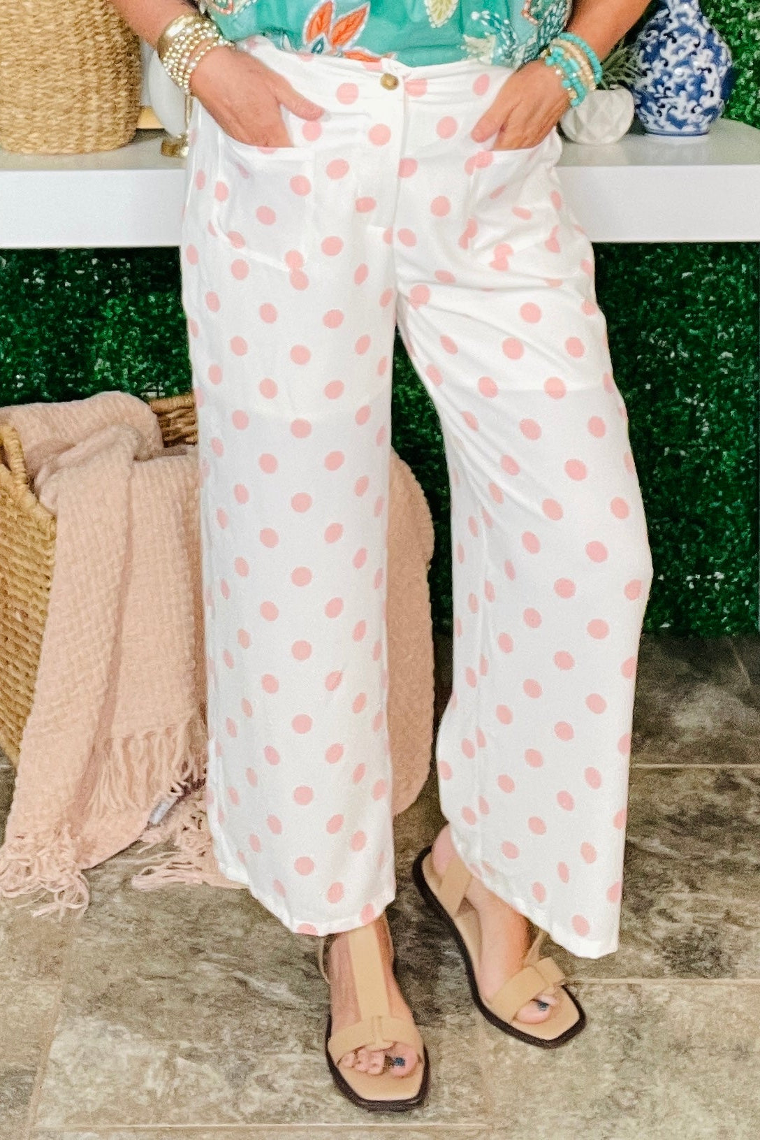 Dots On Repeat Pink Pants