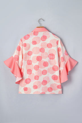 Glamour Girl Pink Polka Dot Top