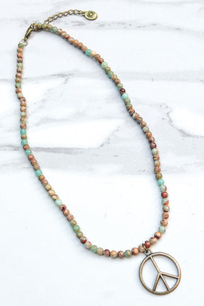 Peace Jasper Necklace - N023JS