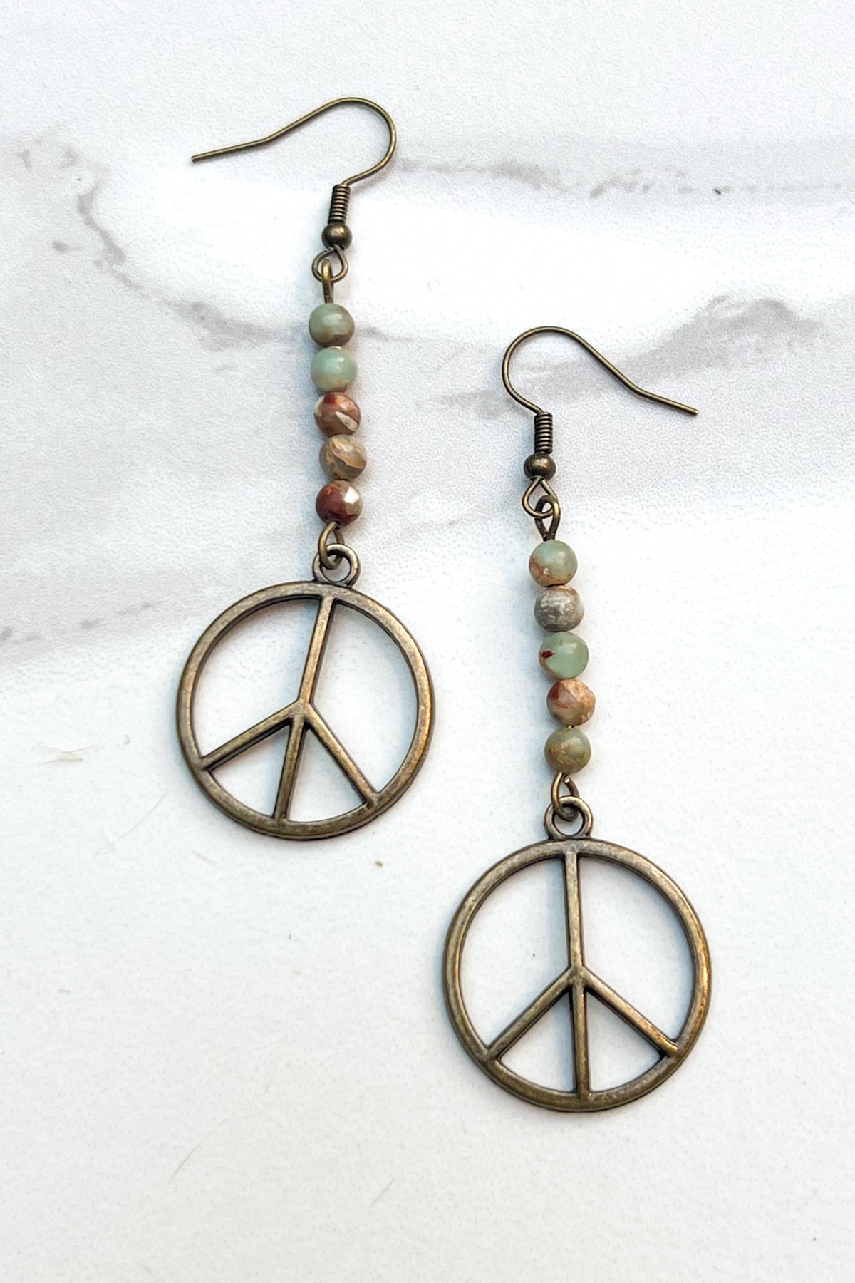 Jasper Peace Earrings - E005JS