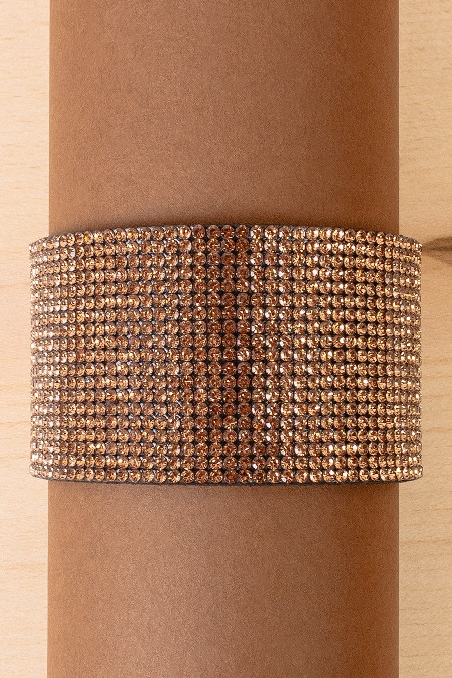 Gold Rhinestone Cuff Bracelet - B008GO