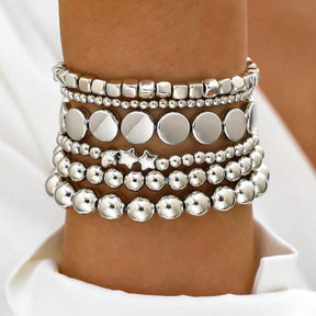 Multi Ball Chain Bead Bracelet (2 Colors) - B043