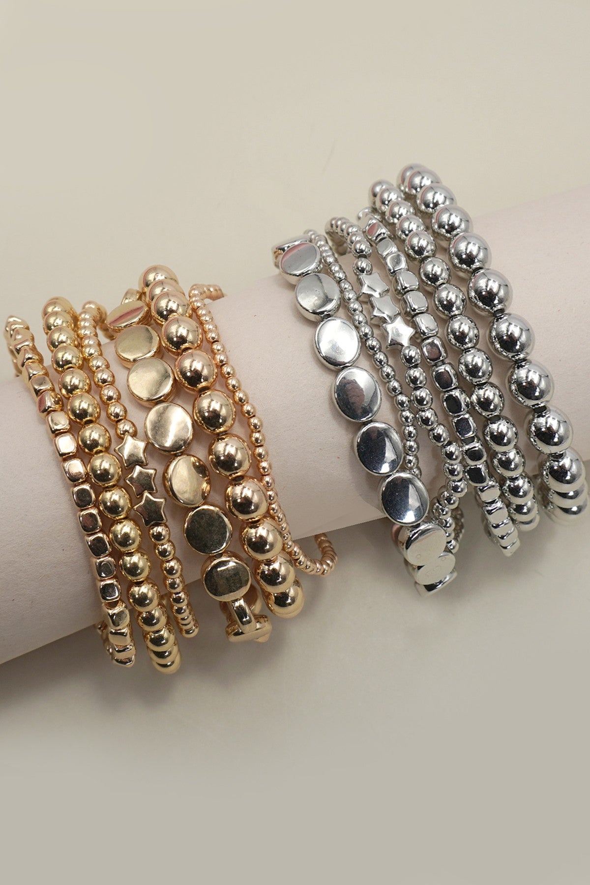 Multi Ball Chain Bead Bracelet (2 Colors) - B043