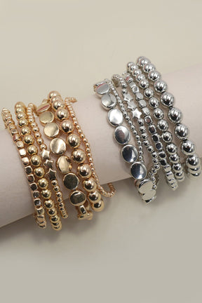 Multi Ball Chain Bead Bracelet (2 Colors) - B043