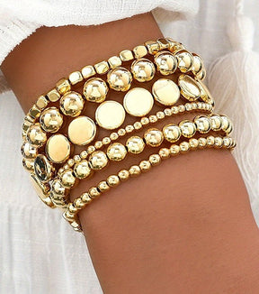 Multi Ball Chain Bead Bracelet (2 Colors) - B043