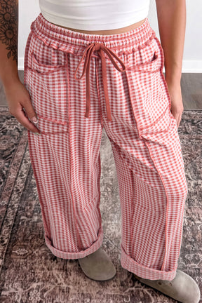 Gingham On The Go Pants (2 Colors)