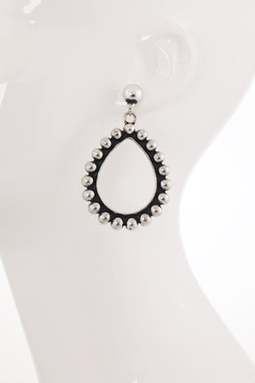 Western Teardrop Dangle Earrings - E060SI