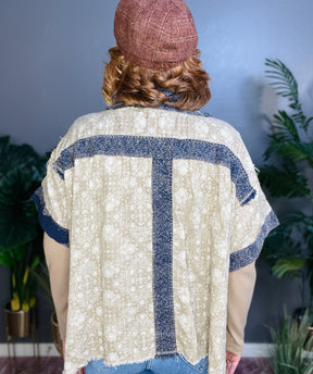 Free Spirit Denim Boho Top - S076DN