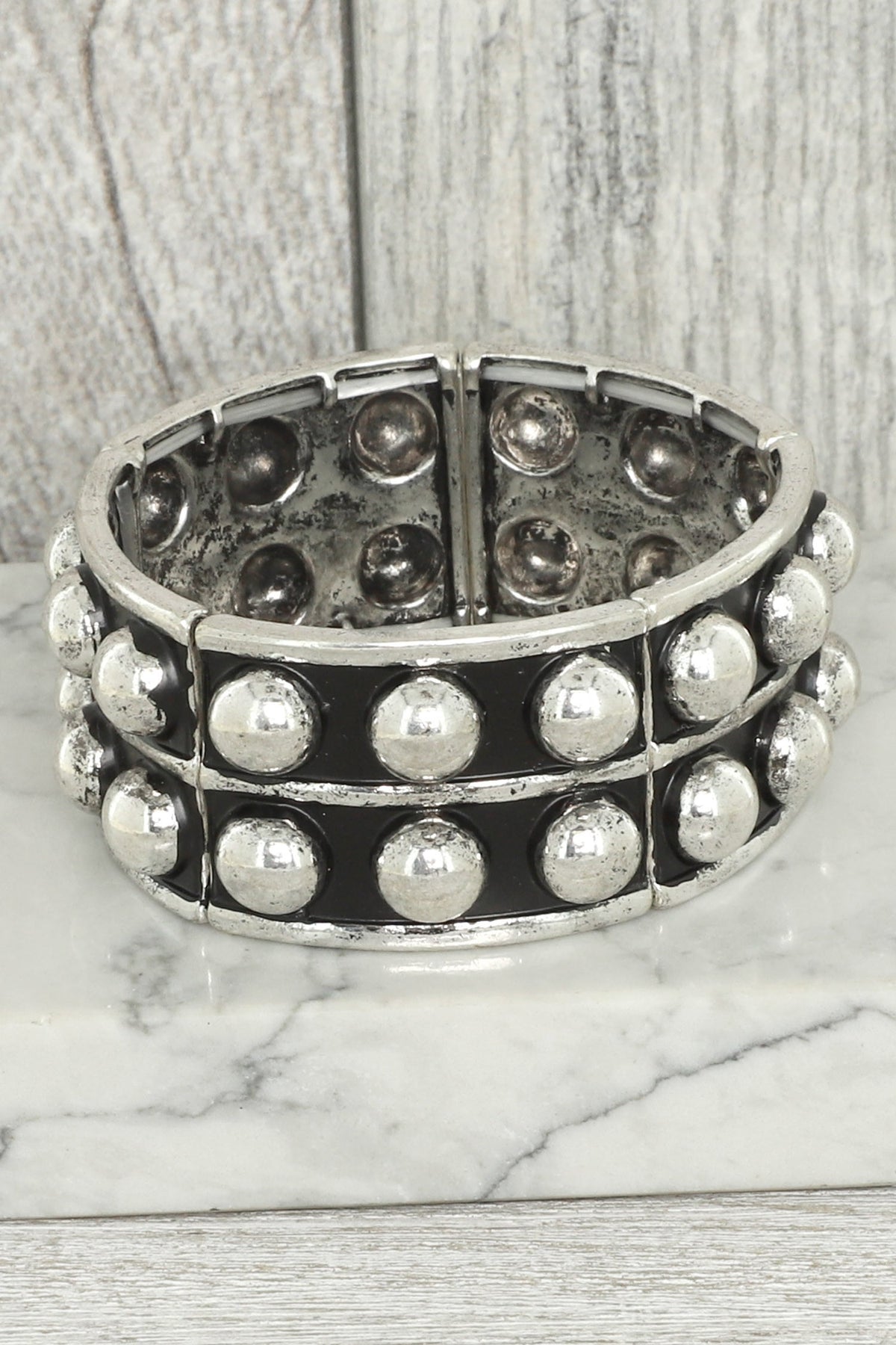 Western Bubble Stretch Bracelet - B042SI