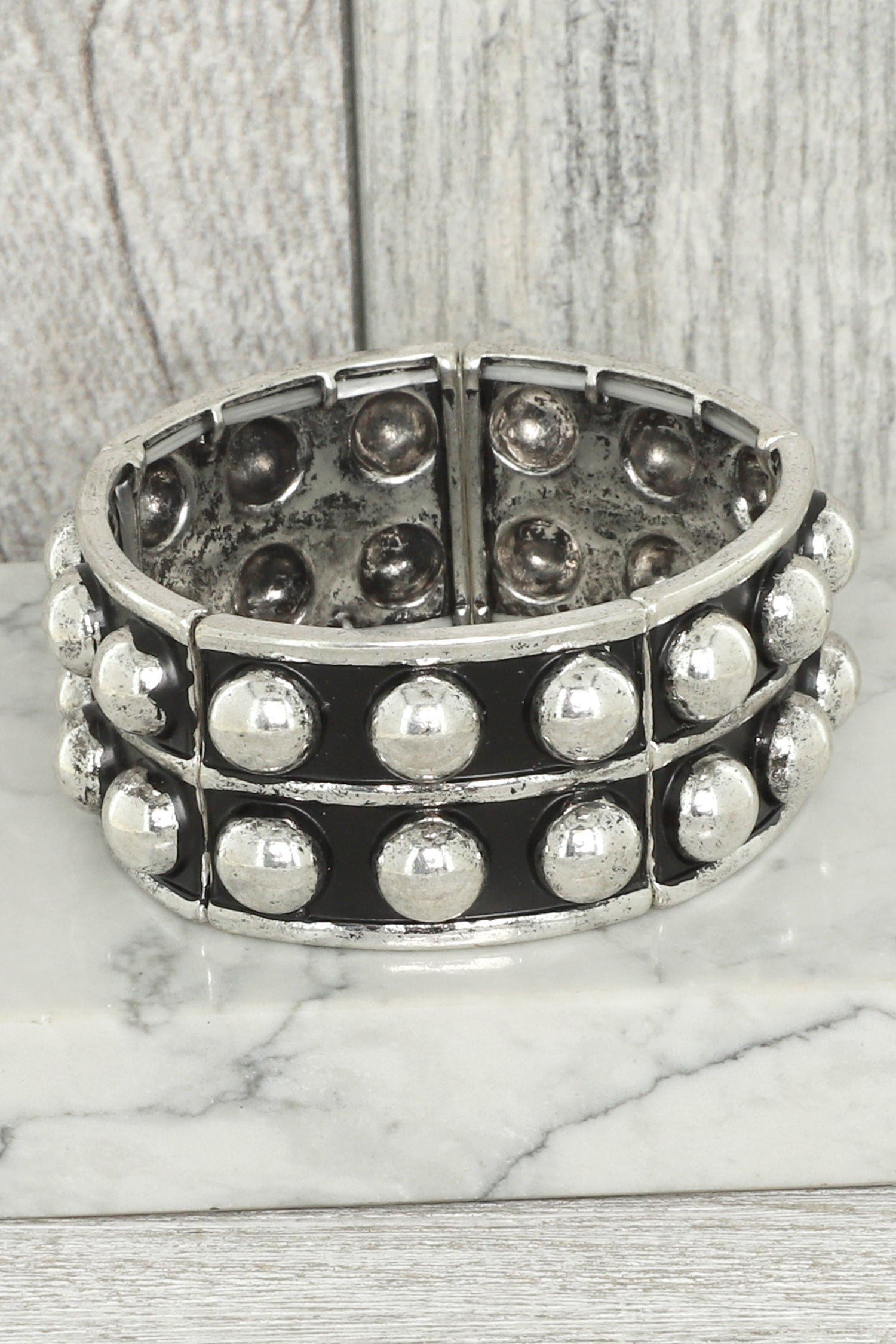 Western Bubble Stretch Bracelet - B042SI