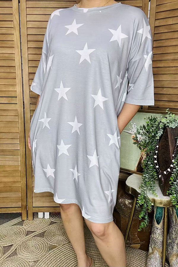 Aim For The Stars Gray Dress - D5770GR