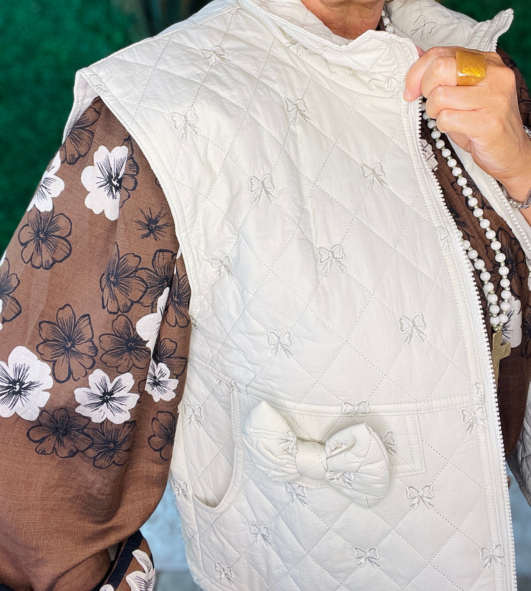 Put A Bow On It Quilted Vest