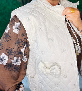 Put A Bow On It Quilted Vest
