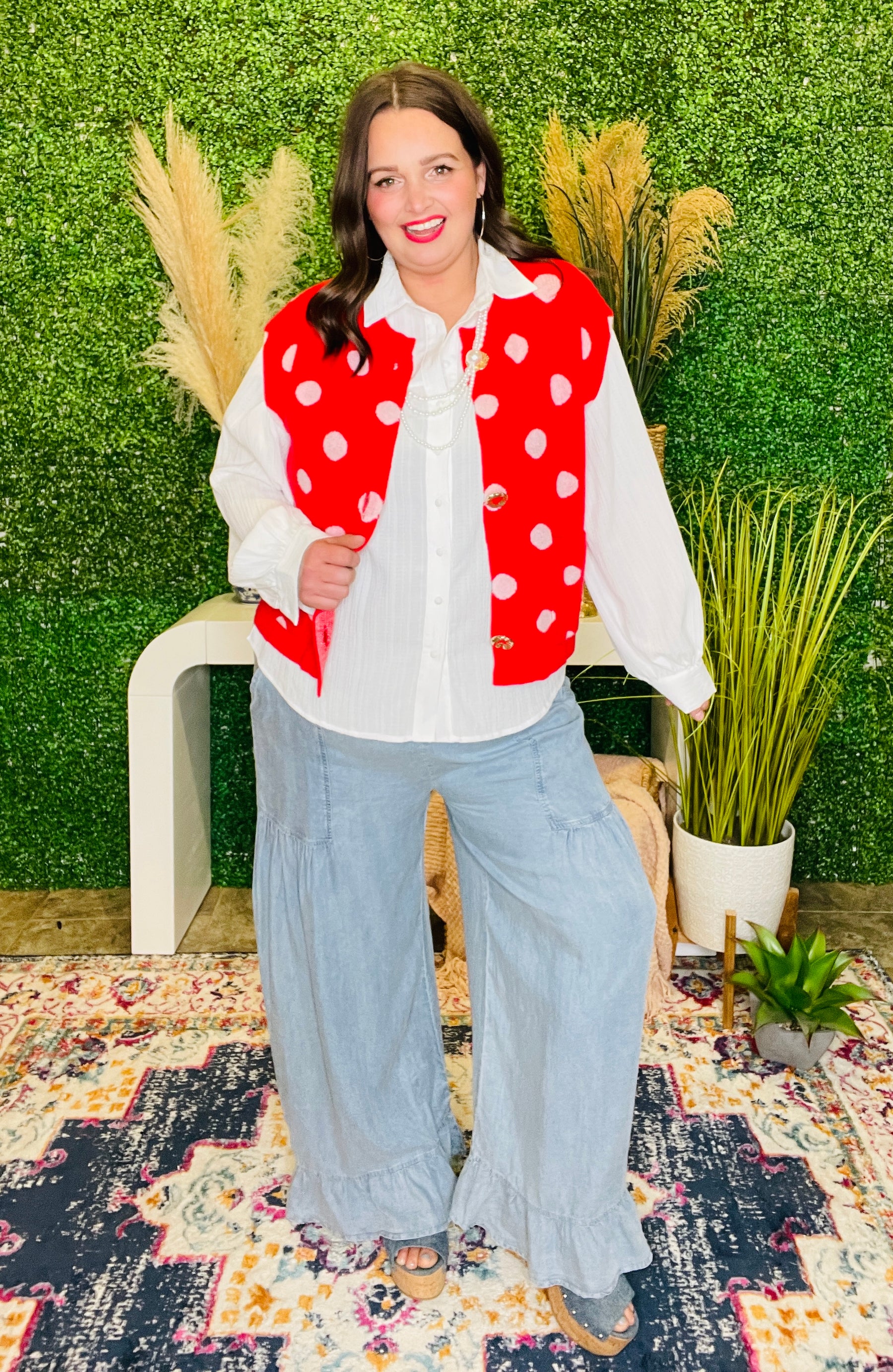 Red Hot Darling Sweater Vest