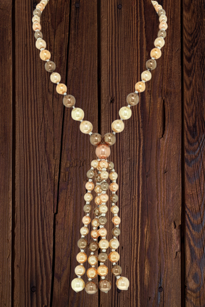 Brown Multi Tassel Necklace - N131BR